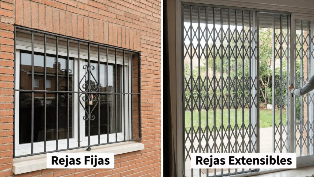 Fabricación de reja de seguridad de hierro forjado a medida en el taller de carpintería metálica Cuferju